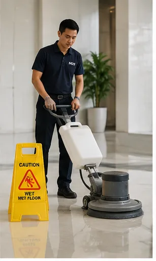 Layanan kebersihan profesional untuk menjaga area kerja, gedung, kantor, dan fasilitas operasional tetap bersih, rapi, higienis, dan nyaman digunakan setiap hari.